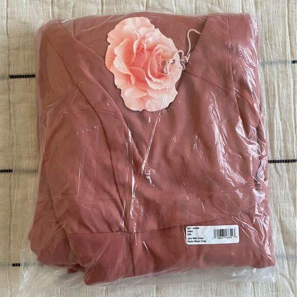 NWT Show Me Your Mumu Jenn Maxi Dress Rustic Mauve Crisp Size XXS - Picture 4 of 6